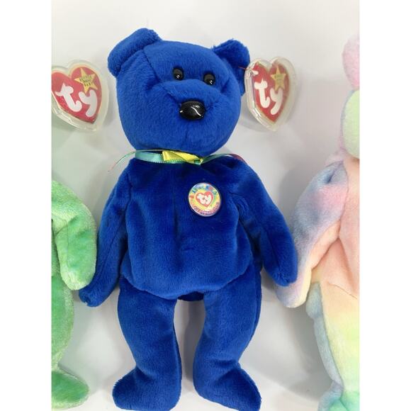Ty Beanie Babies Bear Bundle (3pcs) Kicks, Clubby And B.B. Bear - Picture 3 of 16